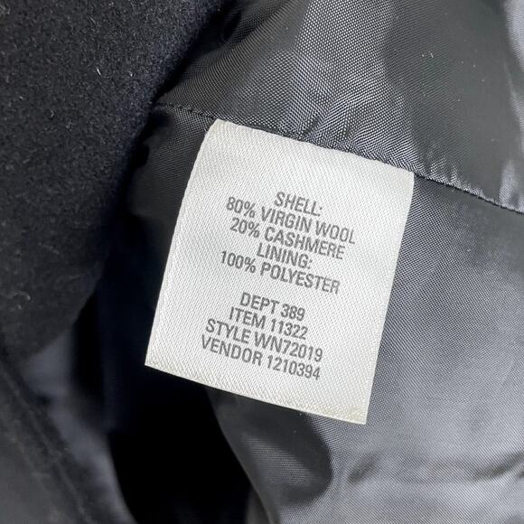 Nordstrom Wool Cashmere Blend Button Front Blazer Black Women's Size 10 Classic - Picture 13 of 13